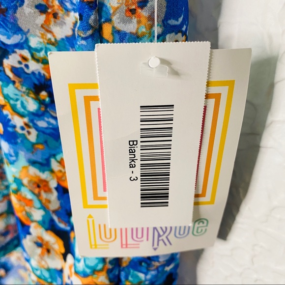 LulaRoe NWT Blue Floral Kids Kimono - Picture 3 of 8